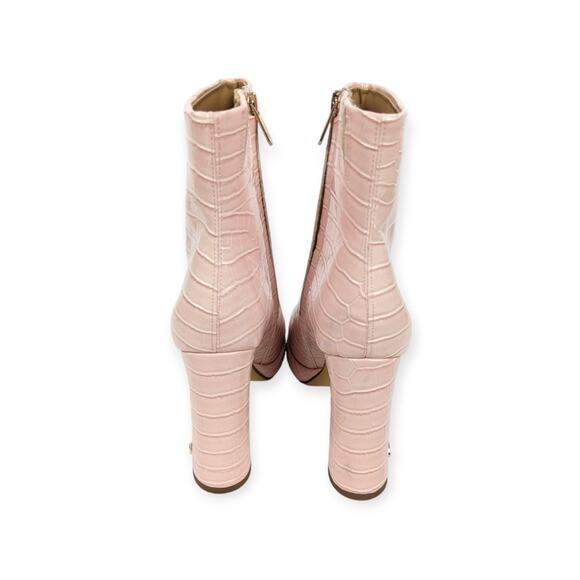 Circus By Sam Edelman Pink Crush Croc Freddie Boots Size 6.5 - Picture 6 of 10